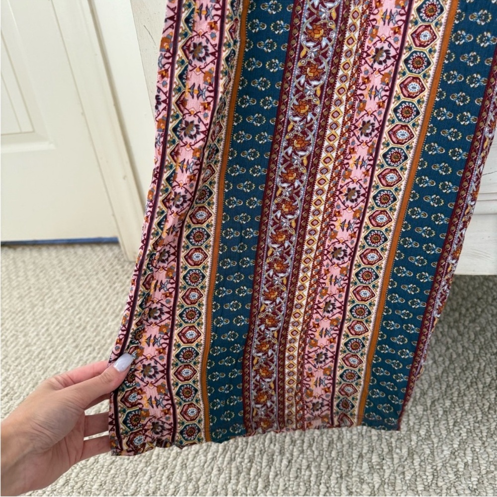 Three Dots Bohemian Patchwork Pants - image 5